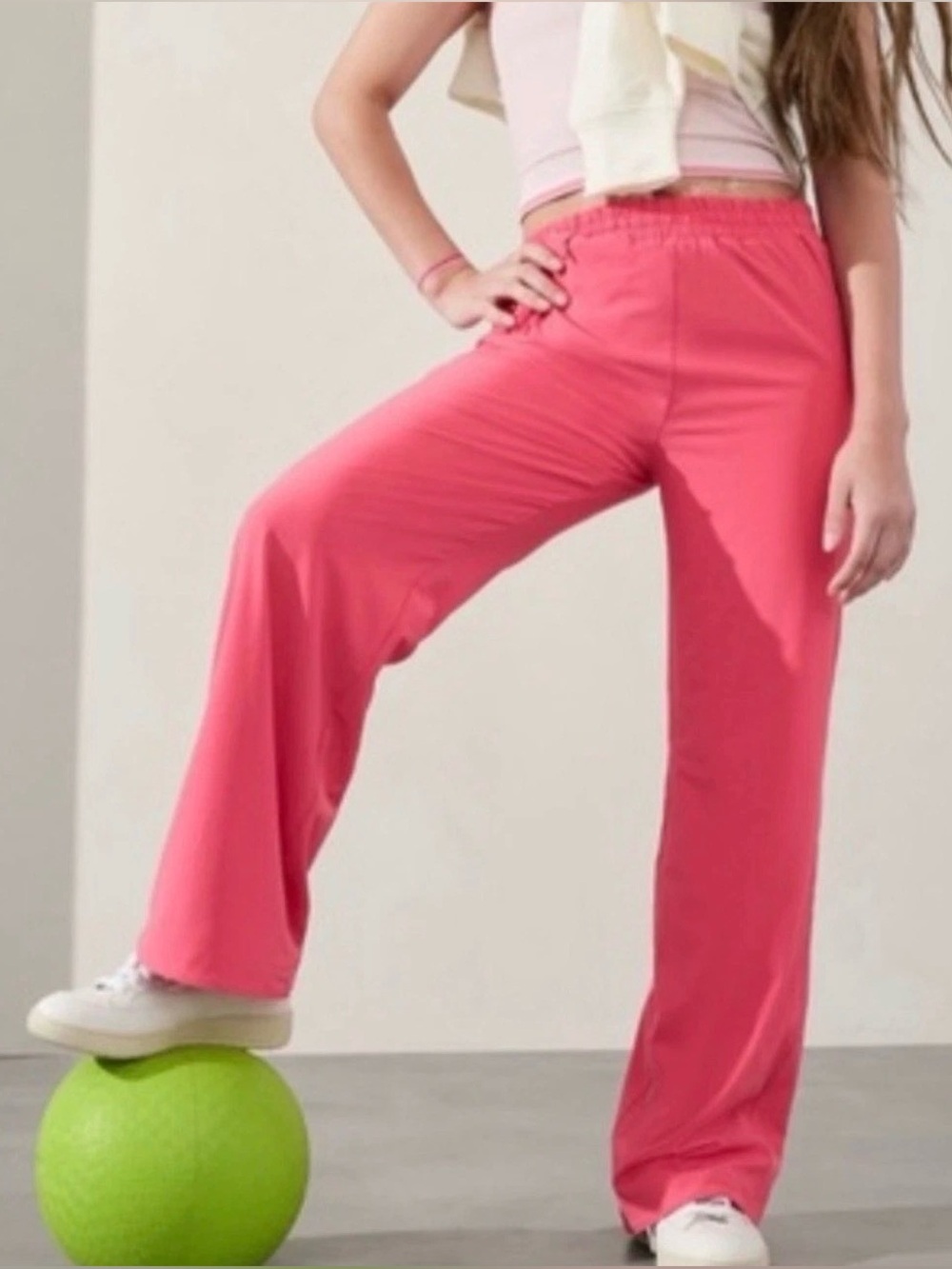 Athleta Girl Good Days Pant Youth Size 16 Berry Rose/Pink NWT